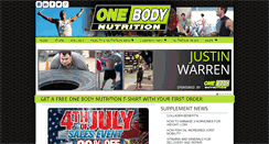 Desktop Screenshot of onebodynutrition.net