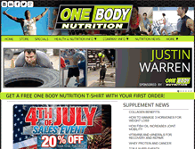Tablet Screenshot of onebodynutrition.net